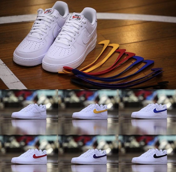 nike air force 1 con swooshes intercambiables